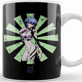 Baskı Dükkanı Rei Evangelion Retro Japanese Kupa