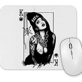 Baskı Dükkanı Rei Girl Mouse Pad