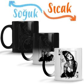 Baskı Dükkanı Rei Girl Sihirli Porselen Kupa