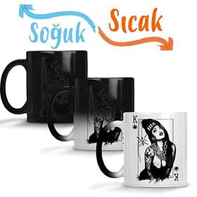Baskı Dükkanı Rei Girl Sihirli Porselen Kupa