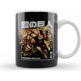 Baskı Dükkanı Reiner Braun Reiner Attack On Titan Porselen 330 ml Beyaz Kupa Bardak