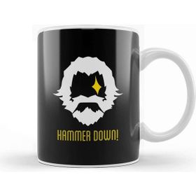 Baskı Dükkanı Reinhardt Hammer Down Logo Overwatch Kupa
