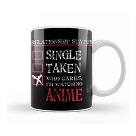 Baskı Dükkanı Relationship Status Anime Funny Porselen 330 ml Beyaz Kupa Bardak