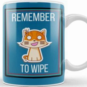 Baskı Dükkanı Remember To Wıpe Cat Lover Gifts Kupa