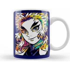 Baskı Dükkanı Rengoku Kyojuro Rengoku Demon Slayer Porselen 330 ml Beyaz Kupa Bardak
