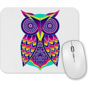 Baskı Dükkanı Renkli Baykuş Mouse Pad
