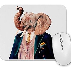 Baskı Dükkanı Renkli Fil Mouse Pad