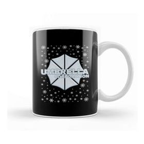 Baskı Dükkanı Resident Evil Umbrella Corporation Christmas Snow Logo Kupa