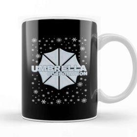Baskı Dükkanı Resident Evil Umbrella Corporation Christmas Snow Logo Kupa