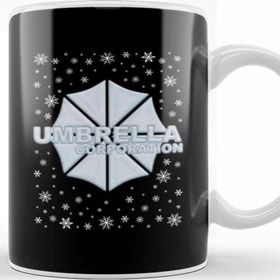 Baskı Dükkanı Resident Evil Umbrella Corporation Christmas Snow Logo Kupa