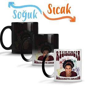 Baskı Dükkanı Resiliencia Marielle Franco Sihirli Porselen Kupa