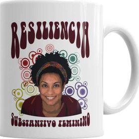 Baskı Dükkanı Resiliencia Marielle Franco Sihirli Porselen Kupa