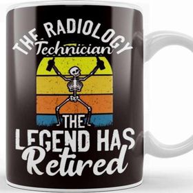 Baskı Dükkanı Retired Radiology Technician Rad Tech Radiographer Radiology Kupa