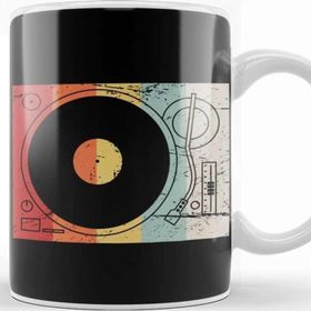 Baskı Dükkanı Retro 70S Record Player Kupa