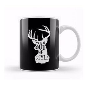 Baskı Dükkanı Retro Animal Stag Nvr Out Of Style White Kupa