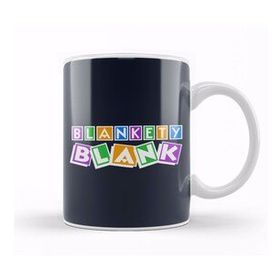Baskı Dükkanı Retro Blankety Blank Porselen 330 Beyaz Kupa Bardak