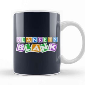 Baskı Dükkanı Retro Blankety Blank Porselen 330 Beyaz Kupa Bardak