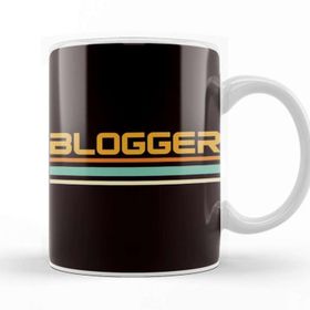 Baskı Dükkanı Retro Blogger Vintage Blogging Blog Story Influencer Writer Porselen 330 ml Beyaz Kupa Bardak