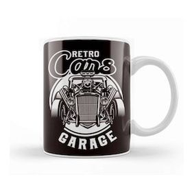 Baskı Dükkanı Retro Cars Garage Classic Old American Automobile Car Muscle-1 Kupa