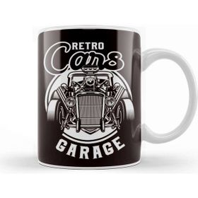 Baskı Dükkanı Retro Cars Garage Classic Old American Automobile Car Muscle-1 Kupa