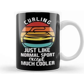 Baskı Dükkanı Retro Curling Stones Vintage Curling Player Team Coach Crew Kupa