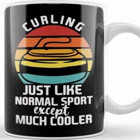 Baskı Dükkanı Retro Curling Stones Vintage Curling Player Team Coach Crew Kupa