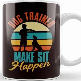 Baskı Dükkanı Retro Dog Trainer Dogs Training Animal Teaching Behavior Pet Kupa