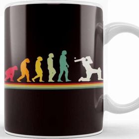 Baskı Dükkanı Retro Evolution Cricket Player Cricketer Sports Kupa
