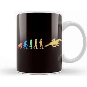 Baskı Dükkanı Retro Evolution Equestrian Sport Horse Riding Dressage Kupa