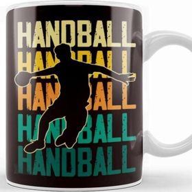 Baskı Dükkanı Retro Handball Player Handballer Ball Sports Team Coach Game Kupa