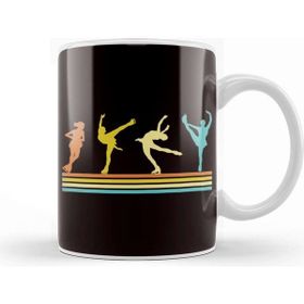 Baskı Dükkanı Retro Ice Skater Vintage Figure Skating Girls Winter Sports Kupa