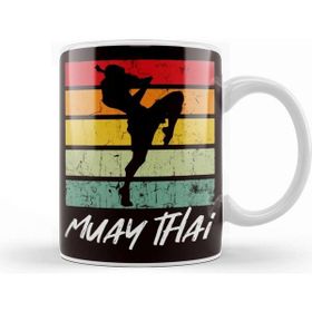 Baskı Dükkanı Retro Muay Thai Vintage Mma Martial Arts Thailand Boxing Kupa