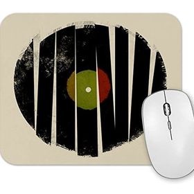 Baskı Dükkanı Retro Müzik Plak Mouse Pad