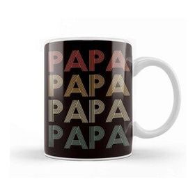Baskı Dükkanı Retro Papa Vintage Dad Daddy Poppa Father Stepdad Husband Kupa