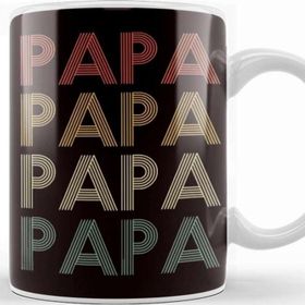 Baskı Dükkanı Retro Papa Vintage Dad Daddy Poppa Father Stepdad Husband Kupa