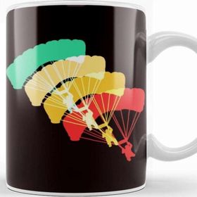 Baskı Dükkanı Retro Paragliding Vintage Paraglider Skydiving Parachute Kupa