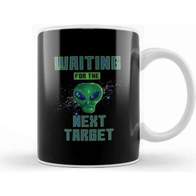 Baskı Dükkanı Retro Pixel Alien Waiting For Next Target Kupa