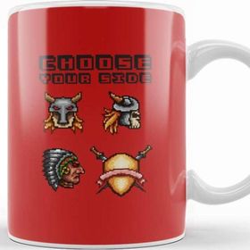 Baskı Dükkanı Retro Pixel Choose Your Side Kupa