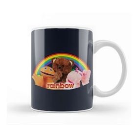 Baskı Dükkanı Retro Rainbow Kupa