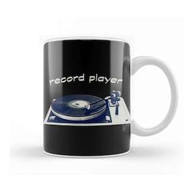 Baskı Dükkanı Retro Record Player Kupa