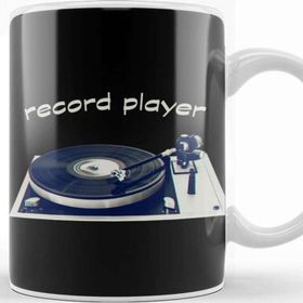Baskı Dükkanı Retro Record Player Kupa