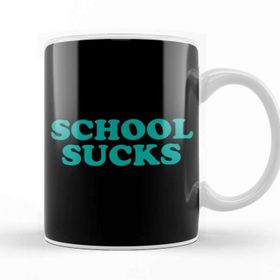 Baskı Dükkanı Retro School Sucks Kupa