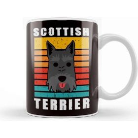 Baskı Dükkanı Retro Scottish Terrier Vintage Scottie Dog Breed Owner Puppy Kupa