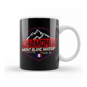 Baskı Dükkanı Retro Ski Chamonix Mont Blanc France Skiing And Mountain Biking Paradise 01 Kupa