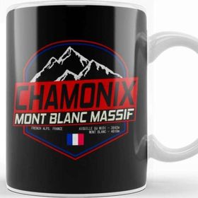 Baskı Dükkanı Retro Ski Chamonix Mont Blanc France Skiing And Mountain Biking Paradise 01 Kupa