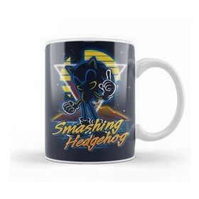 Baskı Dükkanı Retro Smashing Hedgehog Kupa
