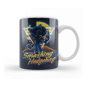Baskı Dükkanı Retro Smashing Hedgehog Kupa