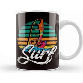 Baskı Dükkanı Retro Surf Vintage Windsurfer Windsurfing Ocean Wave Surfing Kupa