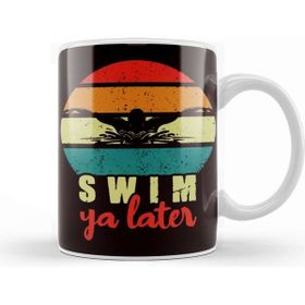 Baskı Dükkanı Retro Swim Ya Later Swimmer Water Sports Swimming Pool Coach Kupa