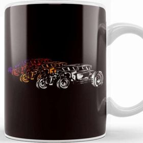 Baskı Dükkanı Retro Vintage Classic Old Cars Automobile Hot Rod Muscle Car Kupa